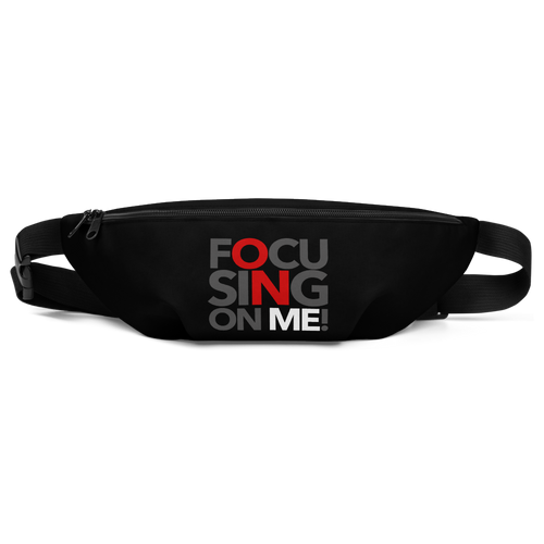 Focusing On Me Designz - Red, Grey and White Fanny Pack