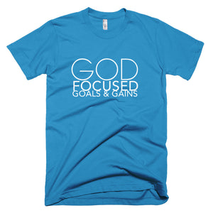 God Focused Goals & Gains Tee (Colored)