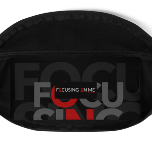 Focusing On Me Designz - Red, Grey and White Fanny Pack