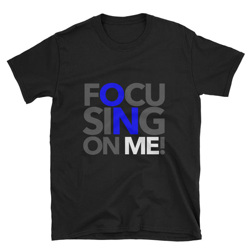 Focusing On Me Designz T-Shirt - Blue and White