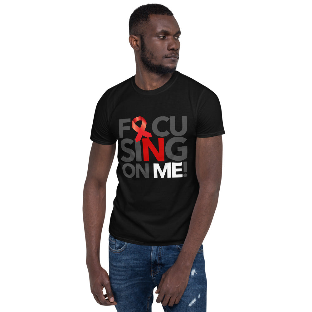 Focusing On Me Designz T-Shirt - Red & White - Heart Disease Awareness Support Tee